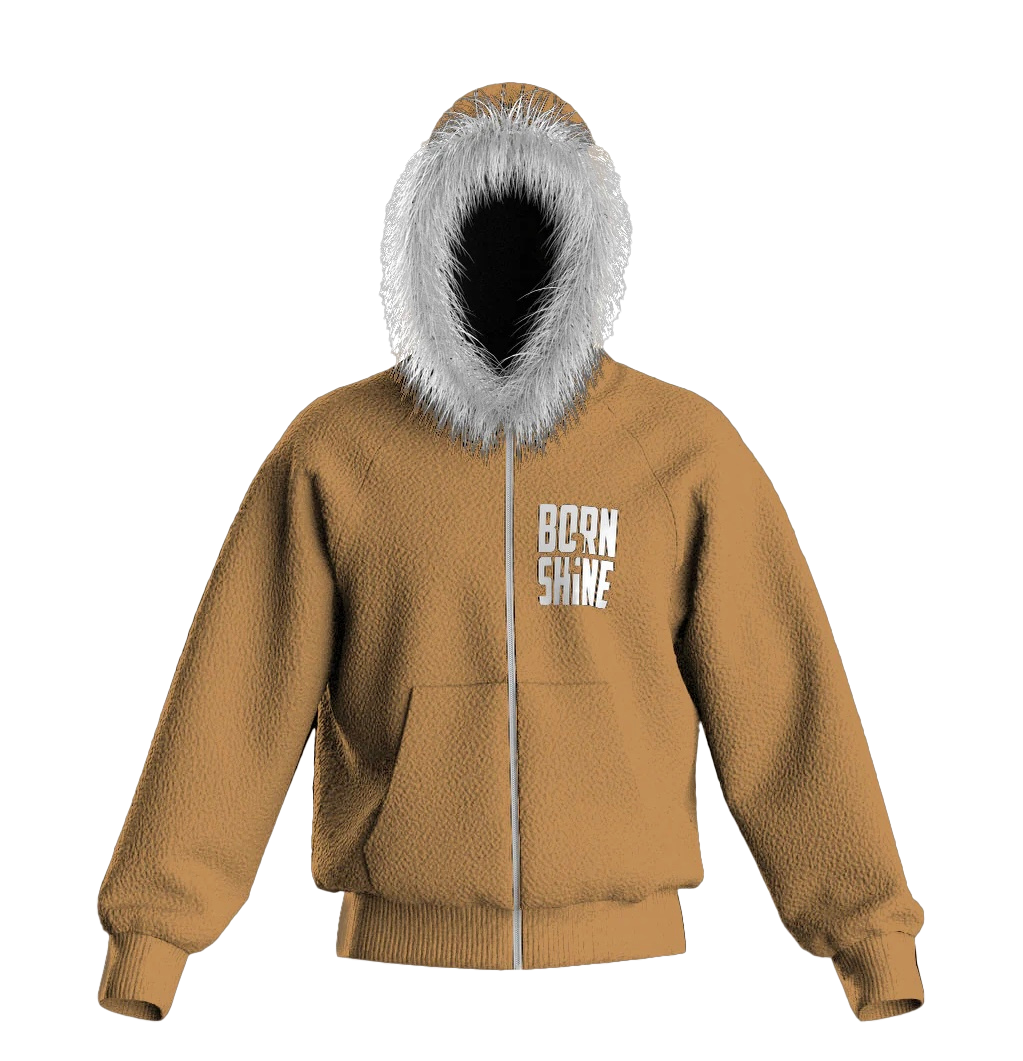 FUR HOODIE - COOKIES