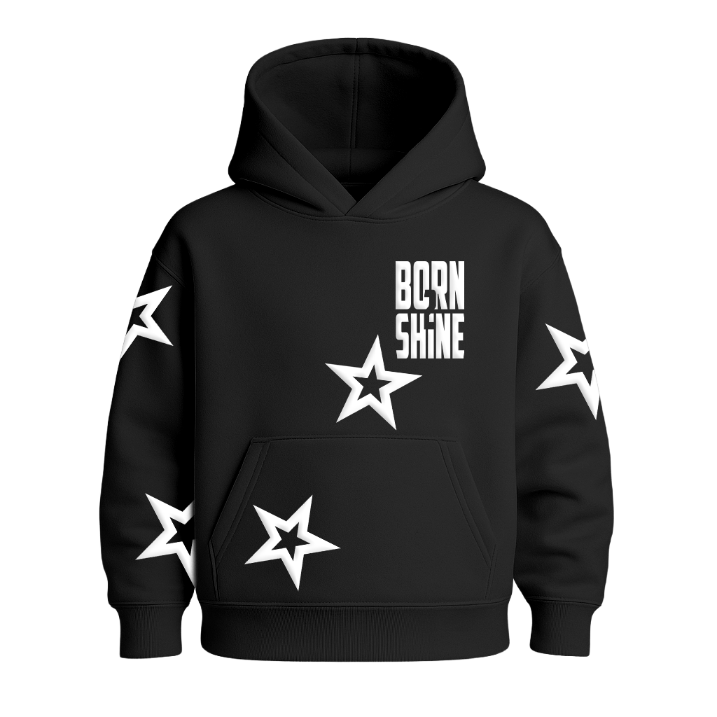 STAR HOODIE - BLACK