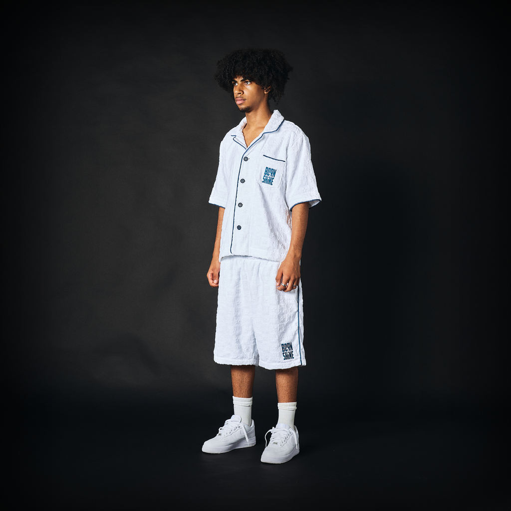 B2S MONOGRAM TOWEL SHORTS