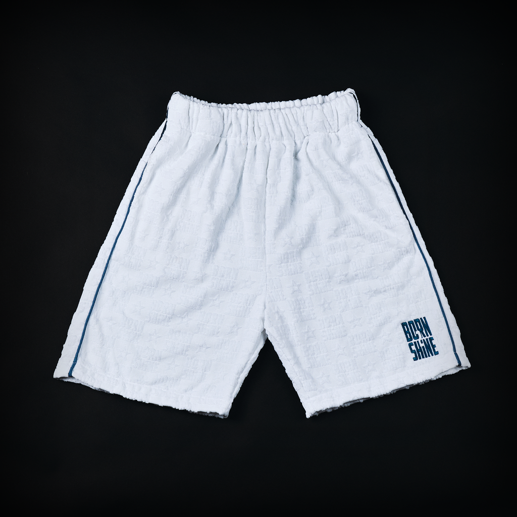 B2S MONOGRAM TOWEL SHORTS