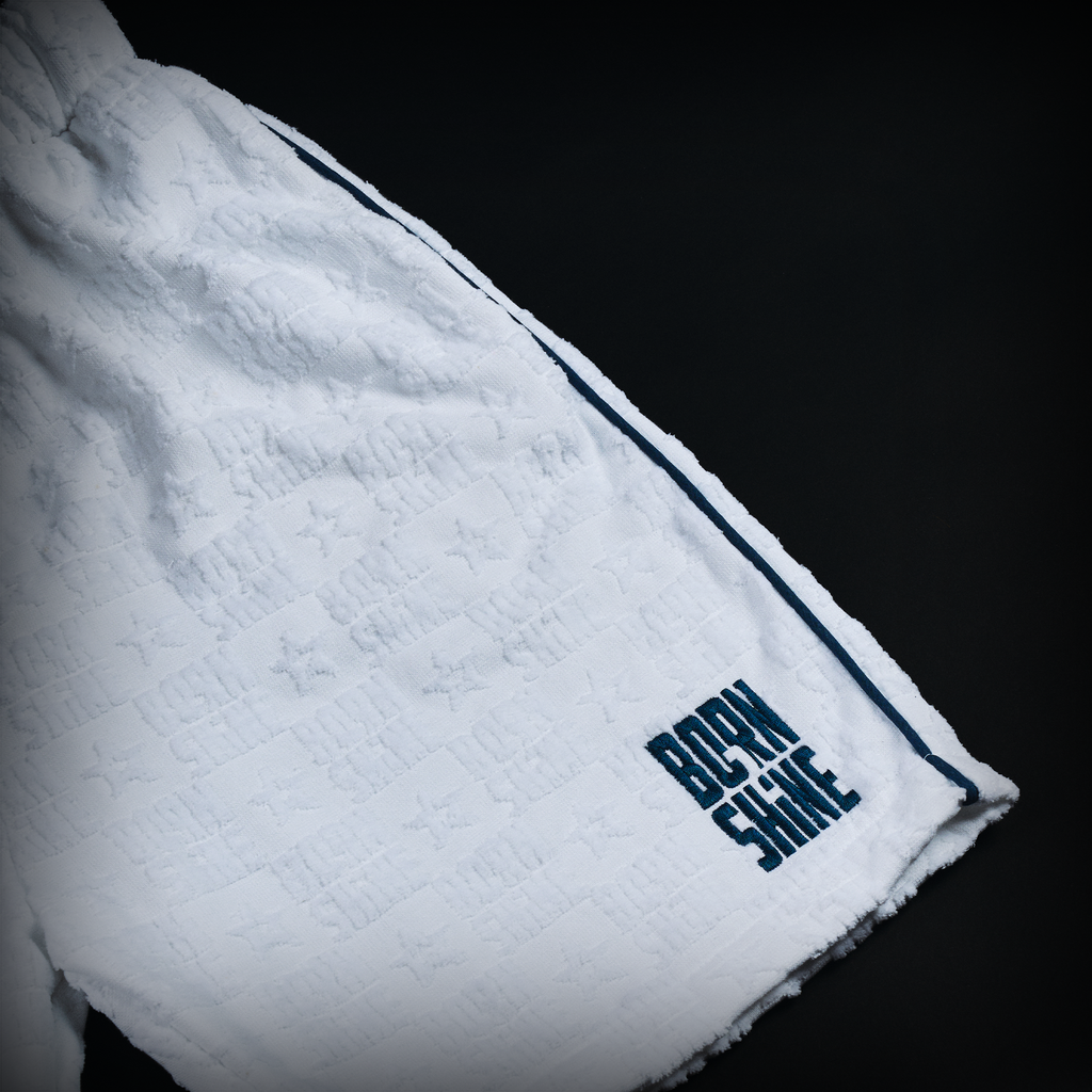 B2S MONOGRAM TOWEL SHORTS