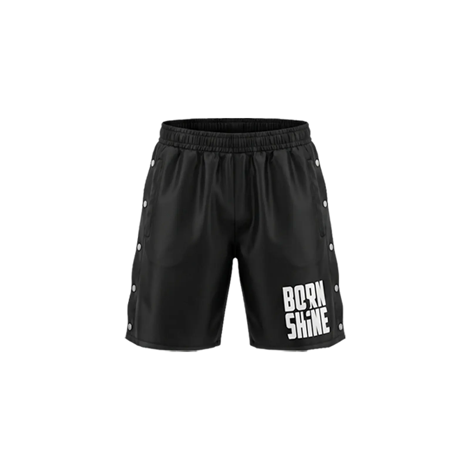 B2S NYLON SHORTS PADDED - BLACK