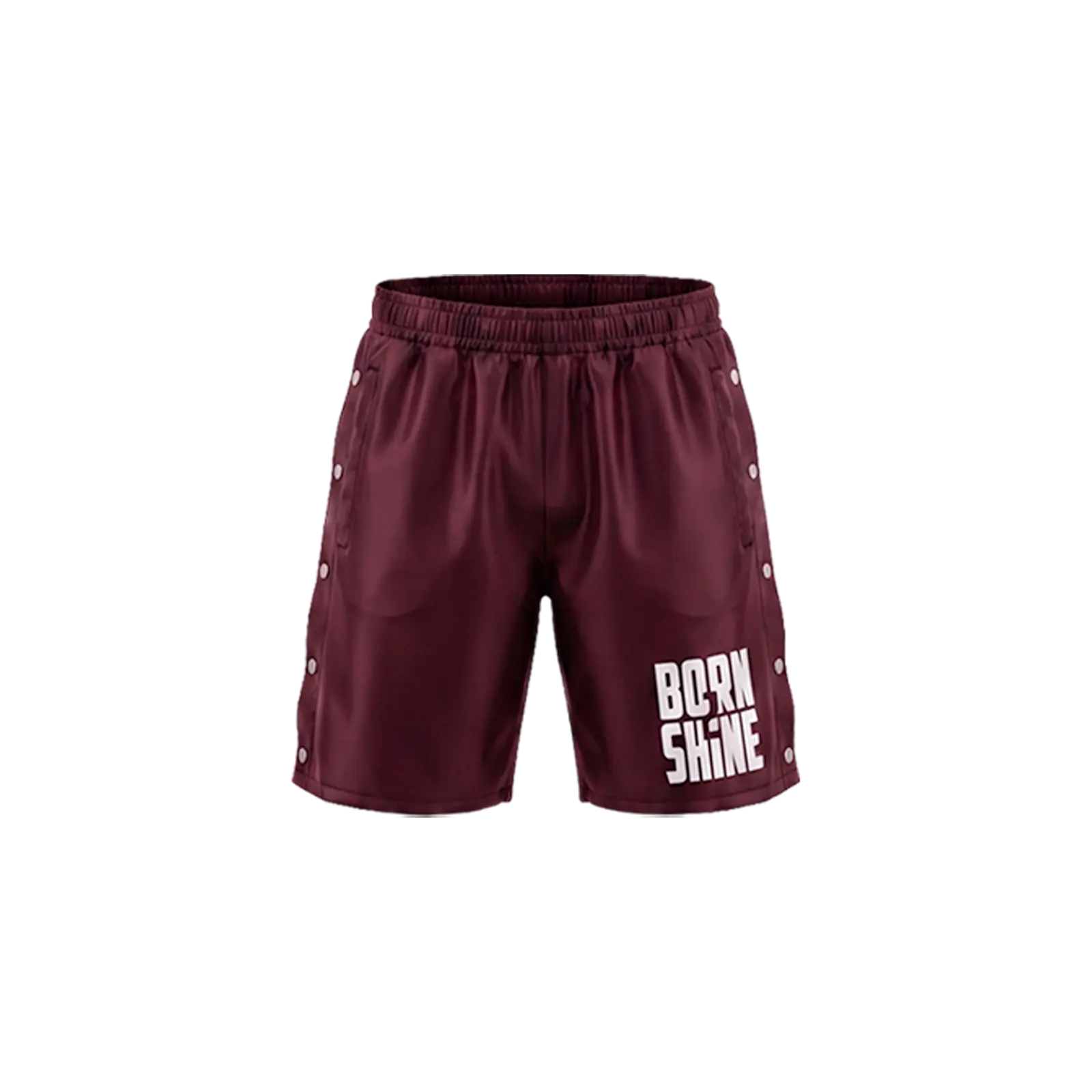 B2S NYLON SHORTS PADDED - BURGUNDY