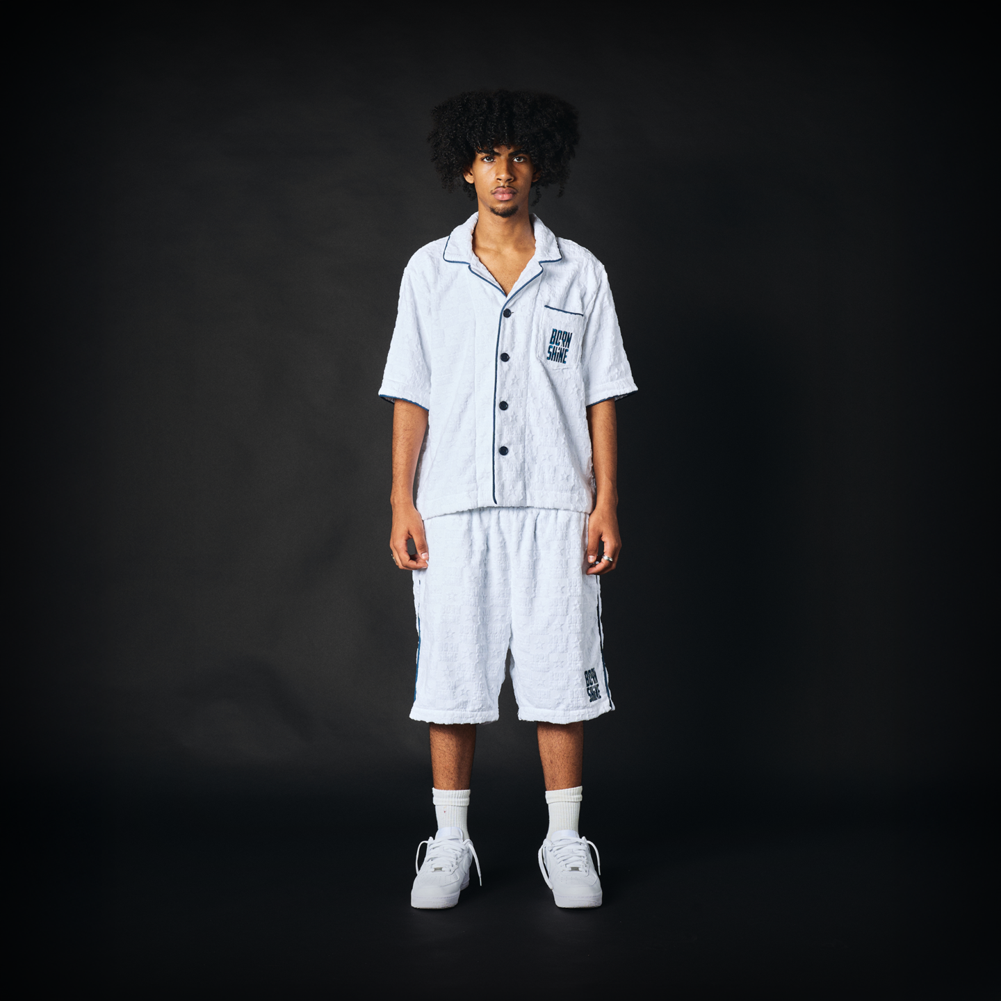B2S MONOGRAM TOWEL SHORTS