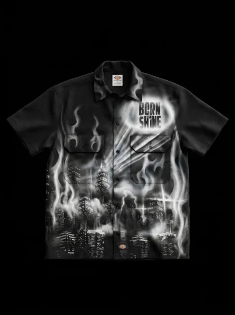 B2S X COPYRIGHT WORK SHIRT AIRBRUSHED