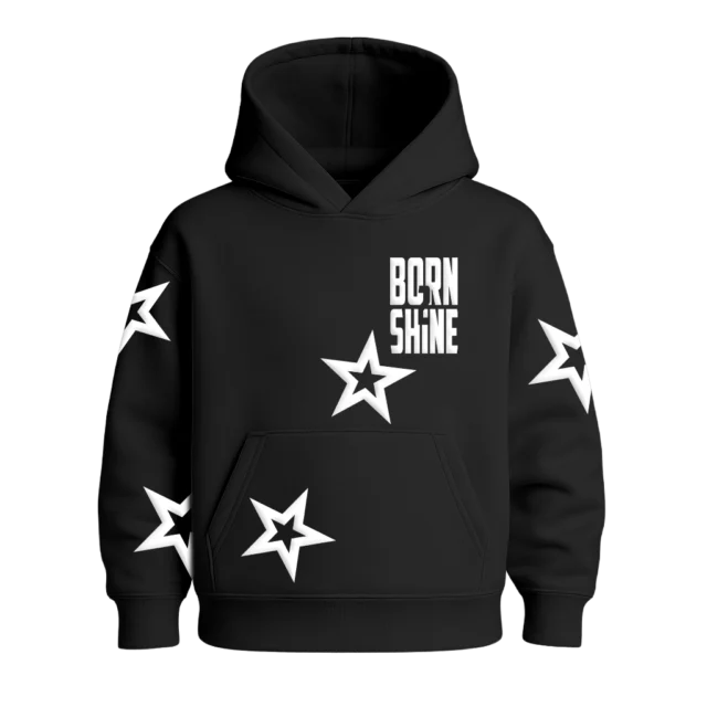 STAR HOODIE - BLACK